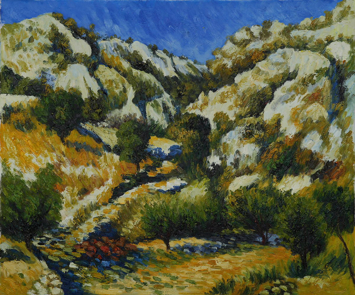 Rocky Crags at L'Estaque by Pierre Auguste Renoir